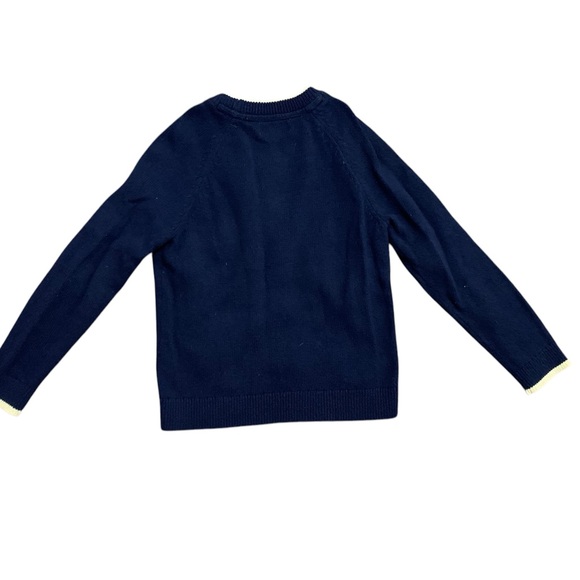 Mini Boden Navy Sweater with Colorful Embroidery Size 7-8 - Picture 4 of 5